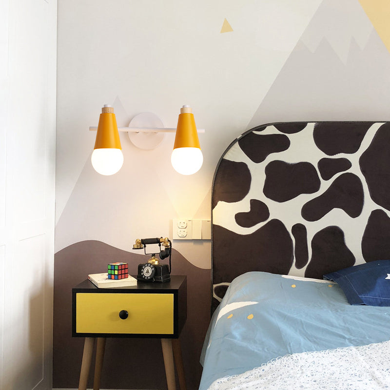 Frendorf | Metalen Zoete Cone Wandlamp Eetkamer Trap 2 Koppen Noordse Stijl Wandlamp