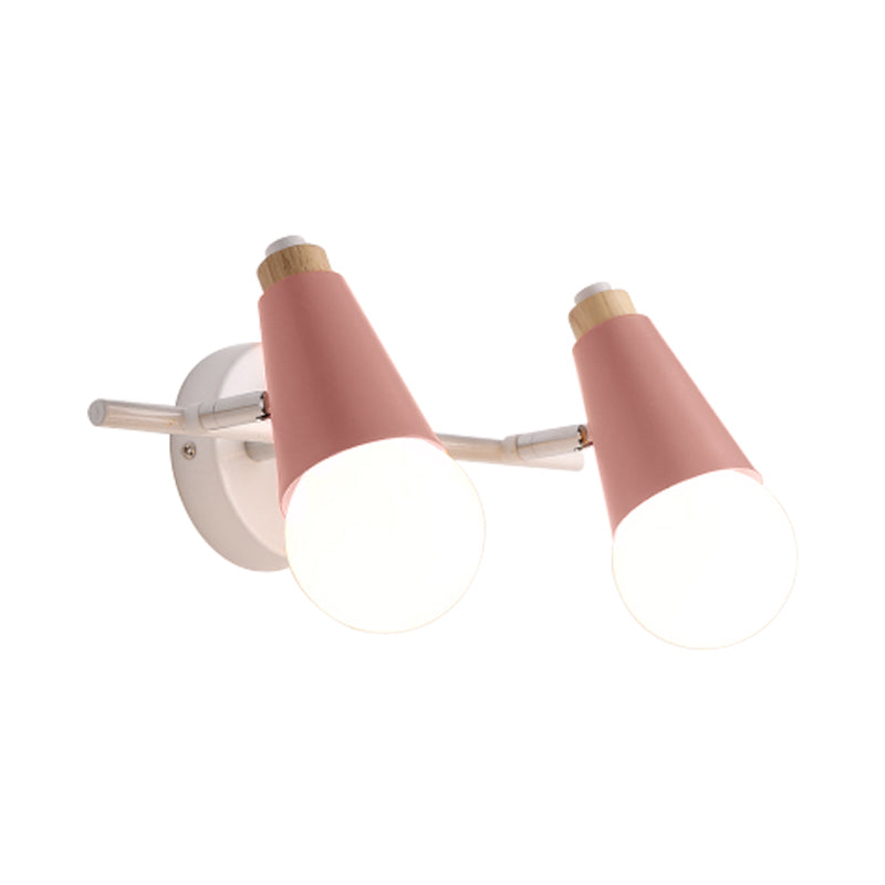 Frendorf | Metalen Zoete Cone Wandlamp Eetkamer Trap 2 Koppen Noordse Stijl Wandlamp
