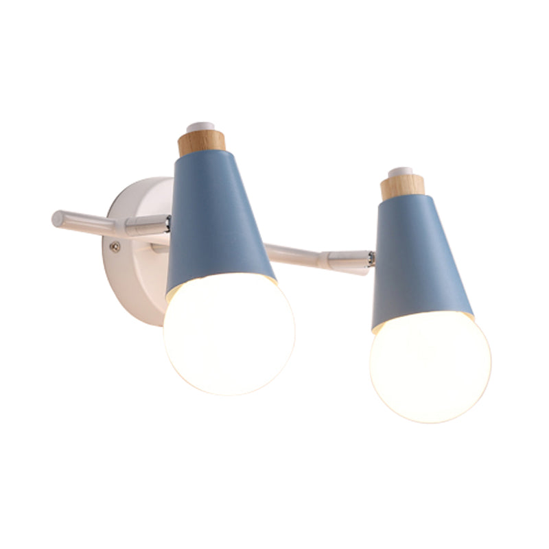 Frendorf | Metalen Zoete Cone Wandlamp Eetkamer Trap 2 Koppen Noordse Stijl Wandlamp
