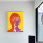 Frendorf | Pop Art Musiker Wanddekoration Leinwand Texturiertes Pastellfarben Gemälde für das Arbeitszimmer
