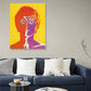 Frendorf | Pop Art Musiker Wanddekoration Leinwand Texturiertes Pastellfarben Gemälde für das Arbeitszimmer