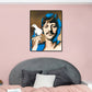 Frendorf | Pop Art Musiker Wanddekoration Leinwand Texturiertes Pastellfarben Gemälde für das Arbeitszimmer