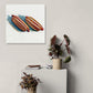 Frendorf | Braunes Hot Dog Brot Eingewickeltes Canvas Pop Art Stil Texturiertes Gemälde für Kinderzimmer