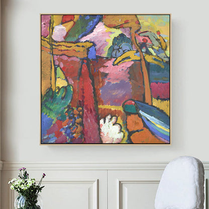 Frendorf | Braun Aquarell Kunstdruck Malerei Abstrakter Expressionismus Texturiert Leinwand für das Wohnzimmer