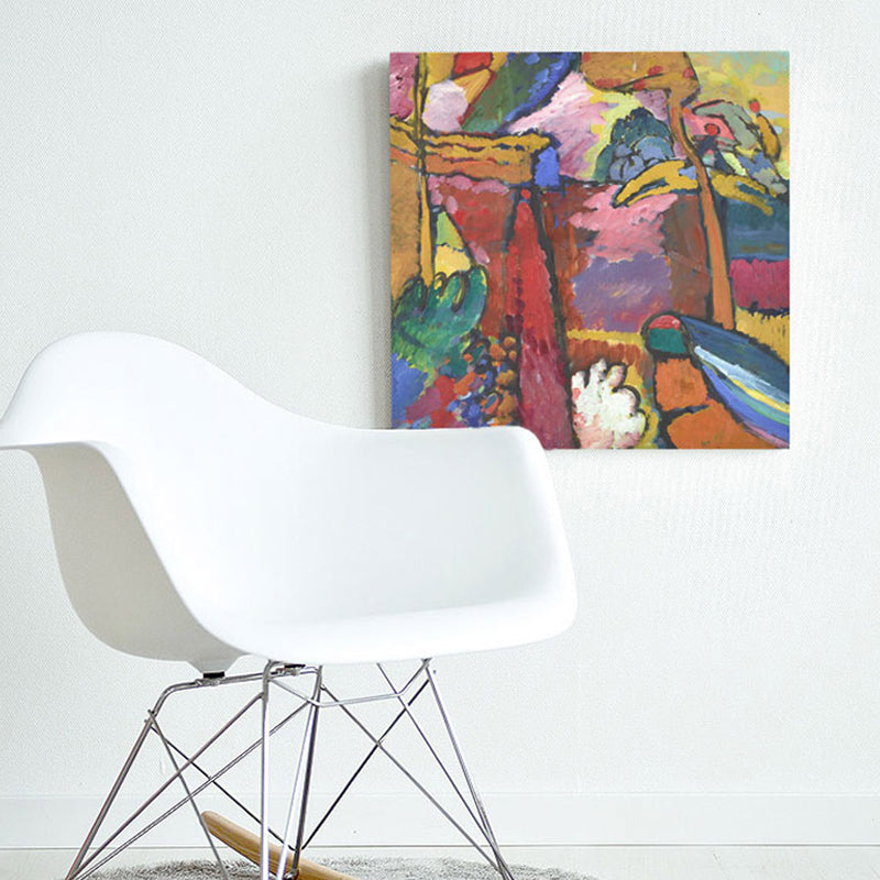 Frendorf | Braun Aquarell Kunstdruck Malerei Abstrakter Expressionismus Texturiert Leinwand für das Wohnzimmer