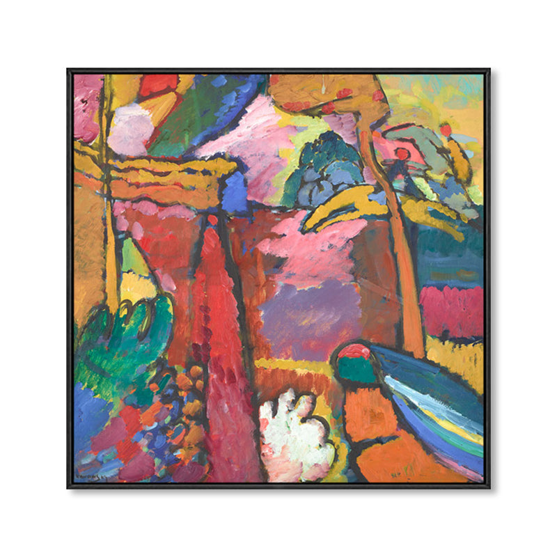 Frendorf | Braun Aquarell Kunstdruck Malerei Abstrakter Expressionismus Texturiert Leinwand für das Wohnzimmer