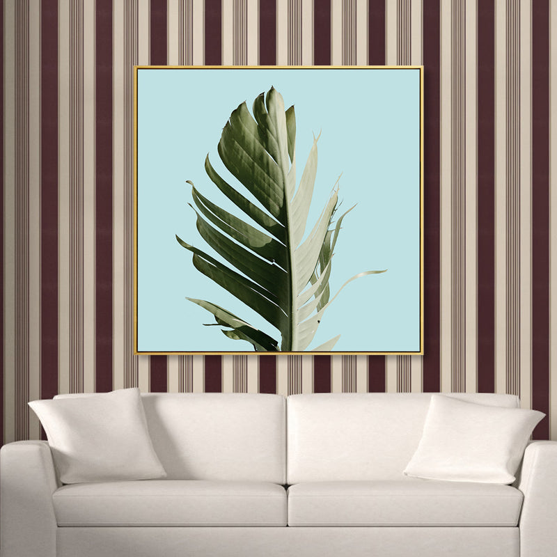 Frendorf | Banana Leaf Canvas Tropics Ästhetik Botanics Wandkunst Druck in Grün für Schlafzimmer