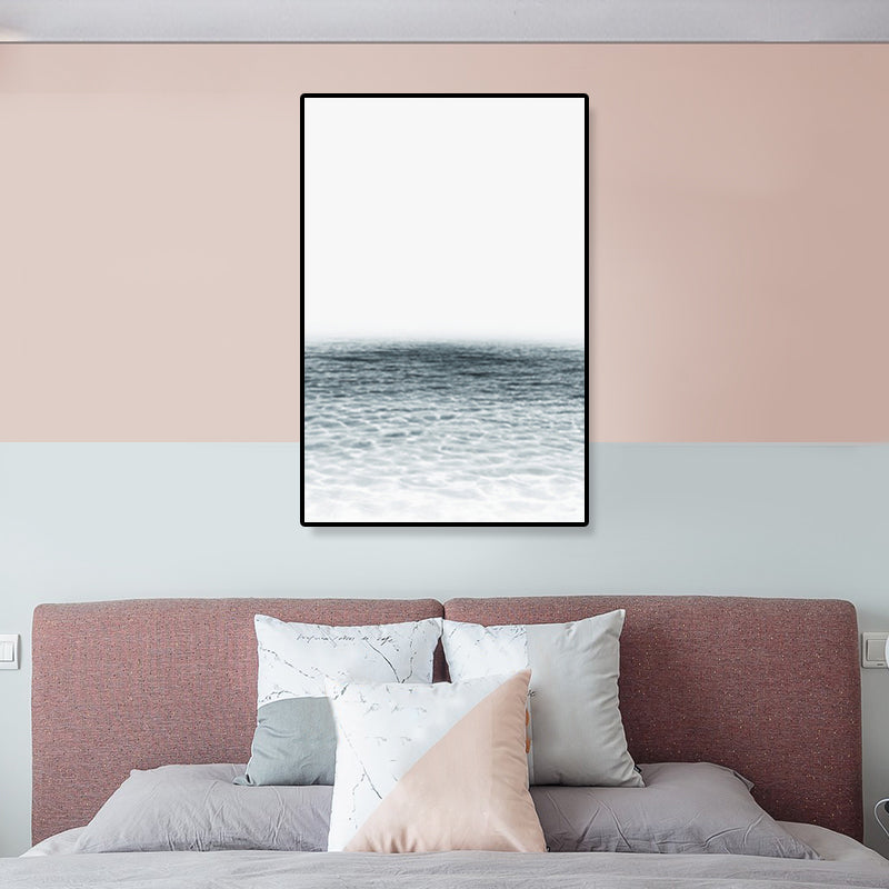 Tropisches Foto-Print Landschaft Leinwand Dunkle Farbe Texturiertes Wandkunst Dekor für Raum