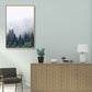 Tropisches Foto-Print Landschaft Leinwand Dunkle Farbe Texturiertes Wandkunst Dekor für Raum