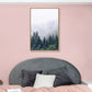 Tropisches Foto-Print Landschaft Leinwand Dunkle Farbe Texturiertes Wandkunst Dekor für Raum