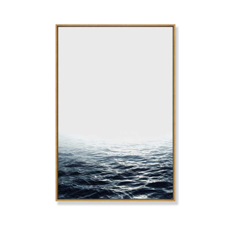 Tropisches Foto-Print Landschaft Leinwand Dunkle Farbe Texturiertes Wandkunst Dekor für Raum