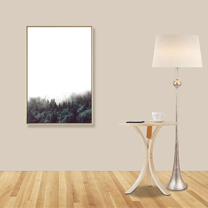 Frendorf | Mysteriöser Wald Leinwand Wanddekoration für Sitzbereich Foto Landschaft Wanddekoration