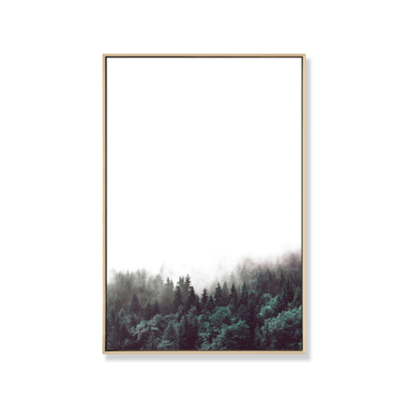 Frendorf | Mysteriöser Wald Leinwand Wanddekoration für Sitzbereich Foto Landschaft Wanddekoration