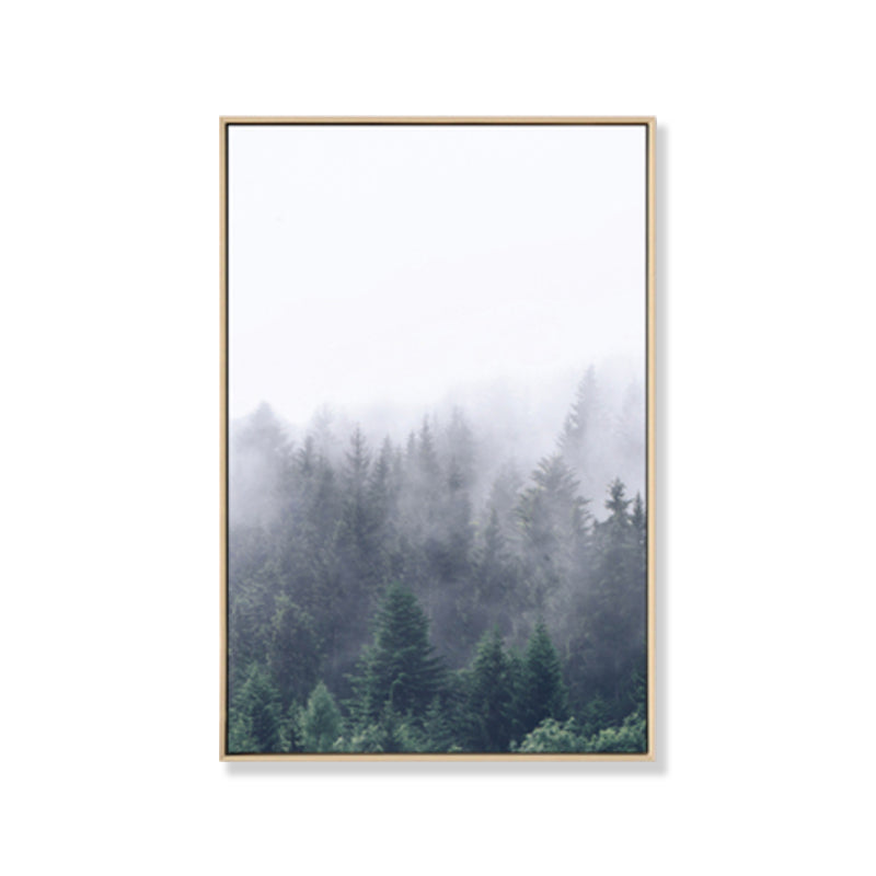 Frendorf | Mysteriöser Wald Leinwand Wanddekoration für Sitzbereich Foto Landschaft Wanddekoration