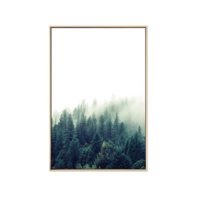 Frendorf | Mysteriöser Wald Leinwand Wanddekoration für Sitzbereich Foto Landschaft Wanddekoration