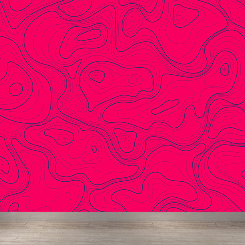 Giant Contemporary Mural Decal in Pastellfarbe Abstrakte Wandkunst, individuell bedruckt