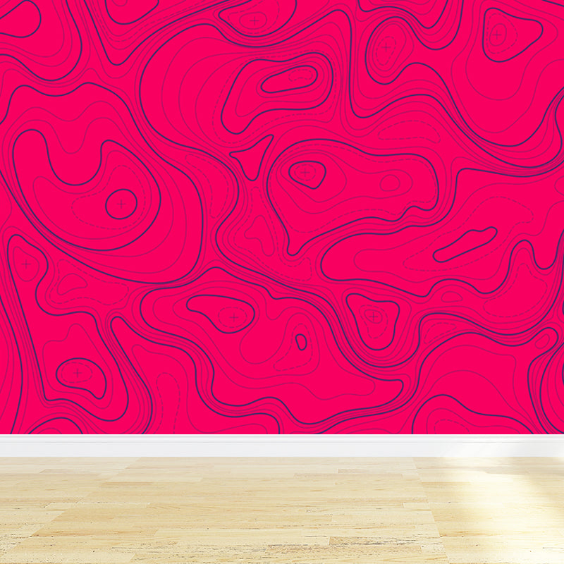 Giant Contemporary Mural Decal in Pastellfarbe Abstrakte Wandkunst, individuell bedruckt