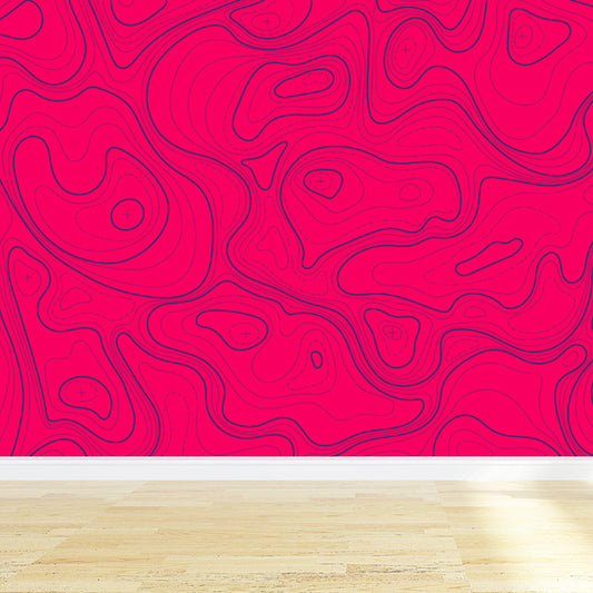 Giant Contemporary Mural Decal in Pastellfarbe Abstrakte Wandkunst, individuell bedruckt