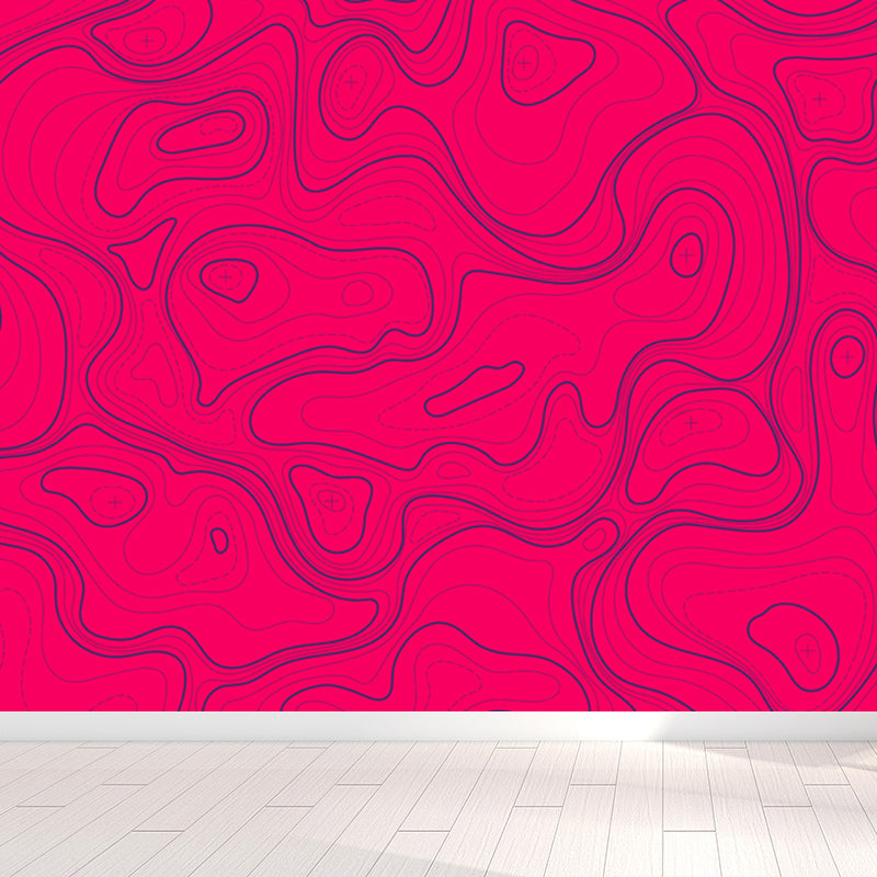 Giant Contemporary Mural Decal in Pastellfarbe Abstrakte Wandkunst, individuell bedruckt