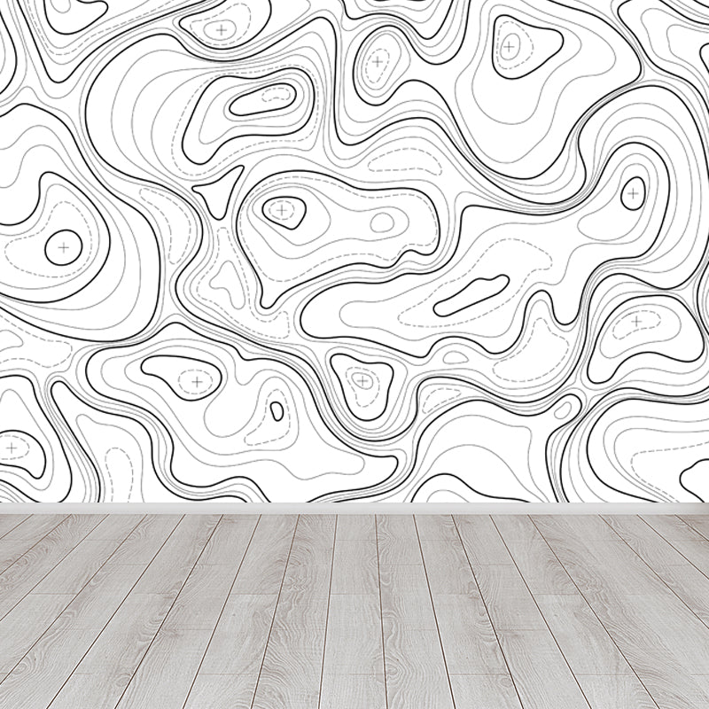 Giant Contemporary Mural Decal in Pastellfarbe Abstrakte Wandkunst, individuell bedruckt