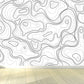 Giant Contemporary Mural Decal in Pastellfarbe Abstrakte Wandkunst, individuell bedruckt