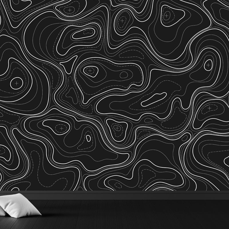 Giant Contemporary Mural Decal in Pastellfarbe Abstrakte Wandkunst, individuell bedruckt