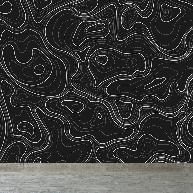 Giant Contemporary Mural Decal in Pastellfarbe Abstrakte Wandkunst, individuell bedruckt
