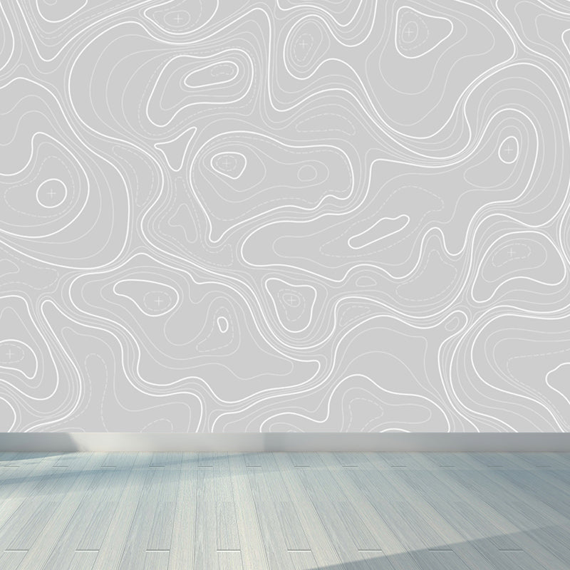 Giant Contemporary Mural Decal in Pastellfarbe Abstrakte Wandkunst, individuell bedruckt