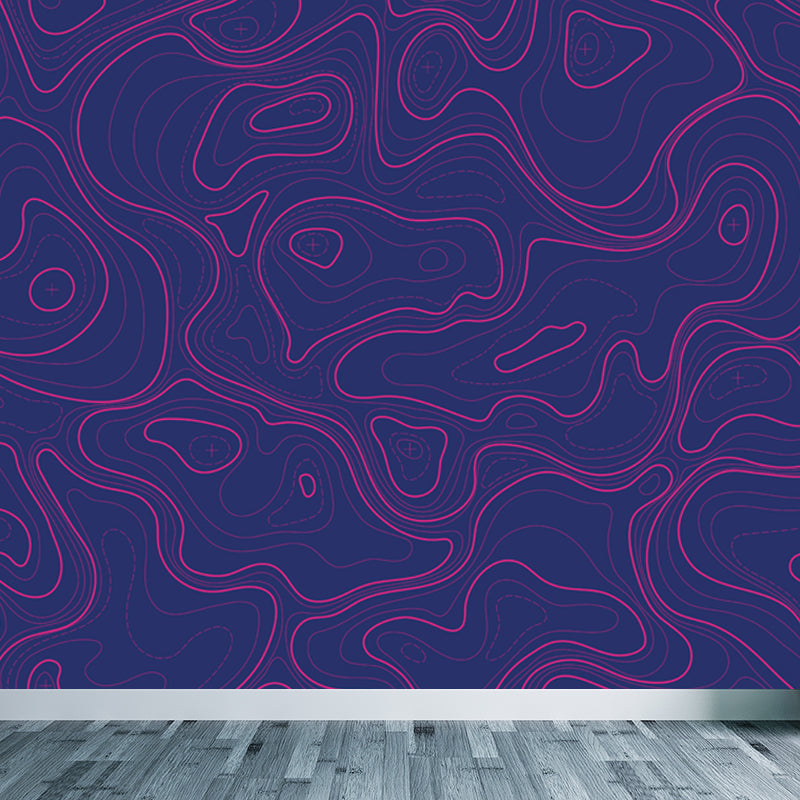 Giant Contemporary Mural Decal in Pastellfarbe Abstrakte Wandkunst, individuell bedruckt