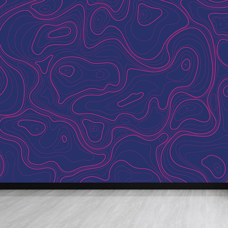 Giant Contemporary Mural Decal in Pastellfarbe Abstrakte Wandkunst, individuell bedruckt