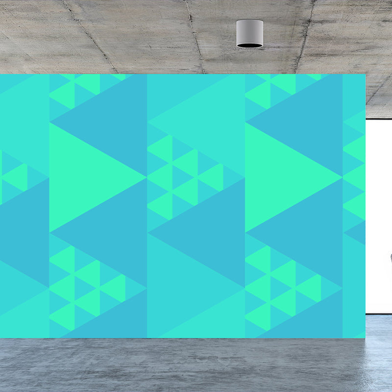 Helle geometrische Formen Tapete Mural Feuchtigkeitsbeständig Moderne Schlafzimmer Wandverkleidung