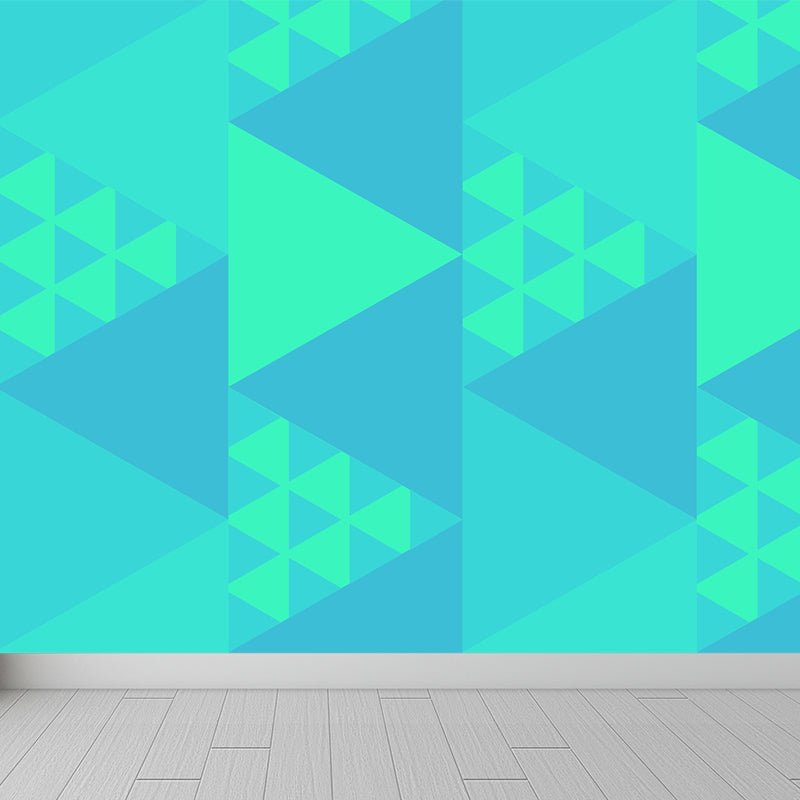 Helle geometrische Formen Tapete Mural Feuchtigkeitsbeständig Moderne Schlafzimmer Wandverkleidung