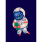 Illustration Stil Astronaut Wandbild Riesen Wandverkleidung für Esszimmer, individuell bedruckt