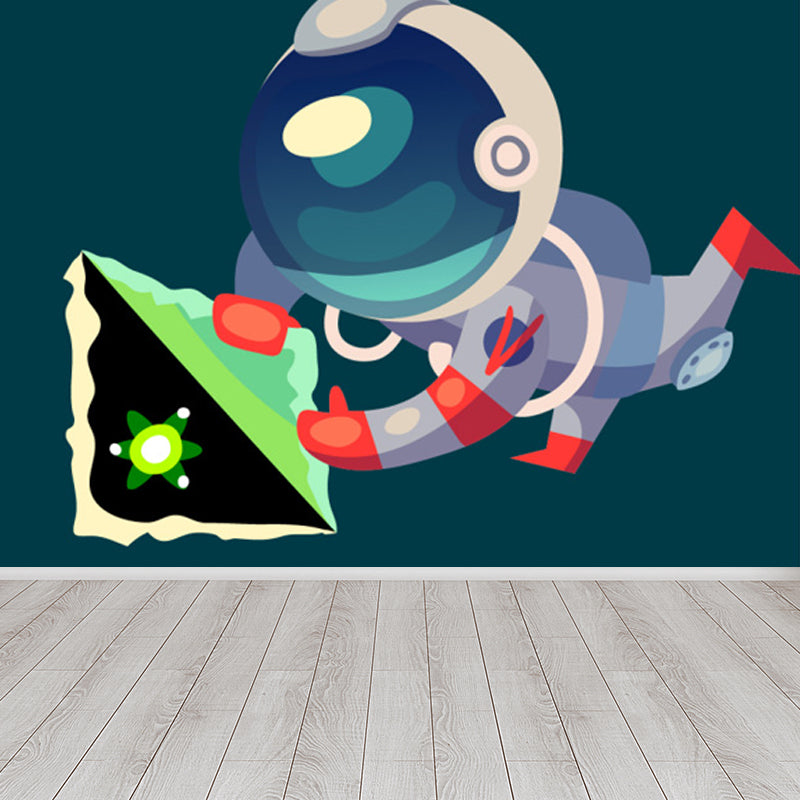 Illustration Stil Astronaut Wandbild Riesen Wandverkleidung für Esszimmer, individuell bedruckt