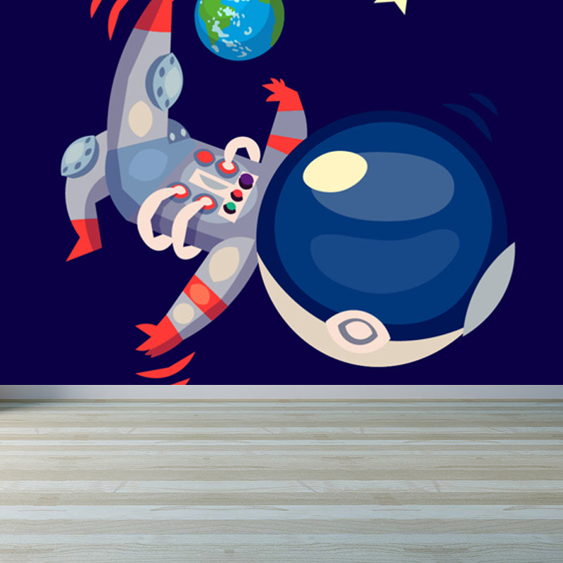Illustration Stil Astronaut Wandbild Riesen Wandverkleidung für Esszimmer, individuell bedruckt