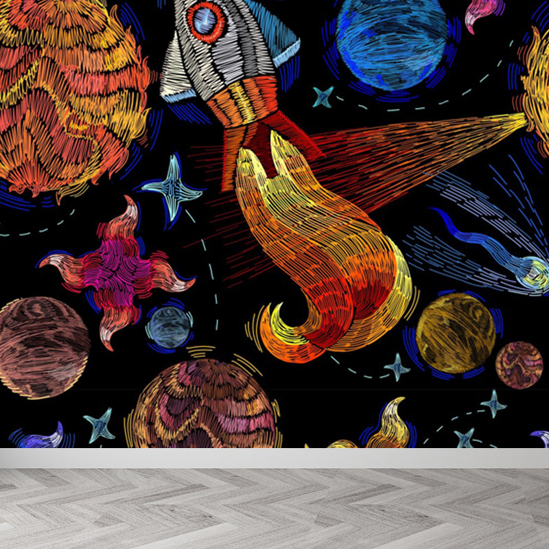 Illustration Stil Astronaut Wandbild Riesen Wandverkleidung für Esszimmer, individuell bedruckt
