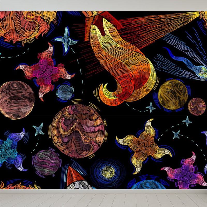 Illustration Stil Astronaut Wandbild Riesen Wandverkleidung für Esszimmer, individuell bedruckt