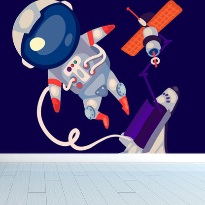 Illustration Stil Astronaut Wandbild Riesen Wandverkleidung für Esszimmer, individuell bedruckt