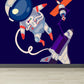 Illustration Stil Astronaut Wandbild Riesen Wandverkleidung für Esszimmer, individuell bedruckt