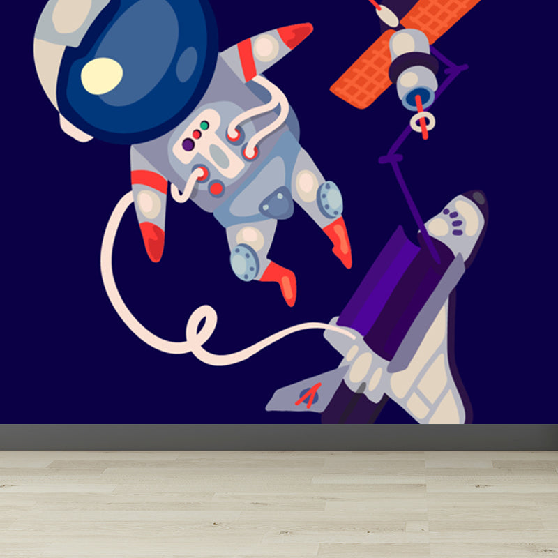 Illustration Stil Astronaut Wandbild Riesen Wandverkleidung für Esszimmer, individuell bedruckt