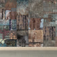 Dunkle Farbe Steampunk Wandmural Vollformat Metall-Effekt Wanddekoration für Hausinterieur