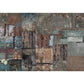 Dunkle Farbe Steampunk Wandmural Vollformat Metall-Effekt Wanddekoration für Hausinterieur