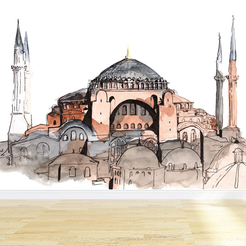 Illustration Grand Building Wandbilder Großartige Wanddekoration für das Gästezimmer, individuell angepasst