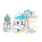 Illustration Grand Building Wandbilder Großartige Wanddekoration für das Gästezimmer, individuell angepasst