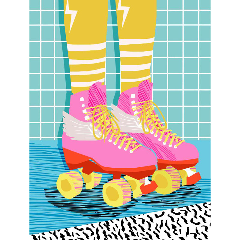 Moderne modische Schuhe Muster Wandtapete Pastellfarbe Kinderzimmer Wanddekoration, personalisiert