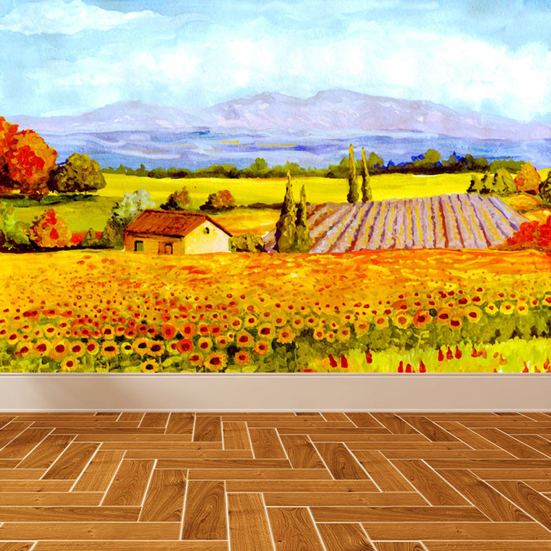 Frendorf | Natuurlijke landschapsmuurdecoratie Klassieke decoratieve woonkamer wandkunst, aangepaste maat beschikbaar