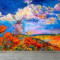 Frendorf | Natuurlijke landschapsmuurdecoratie Klassieke decoratieve woonkamer wandkunst, aangepaste maat beschikbaar