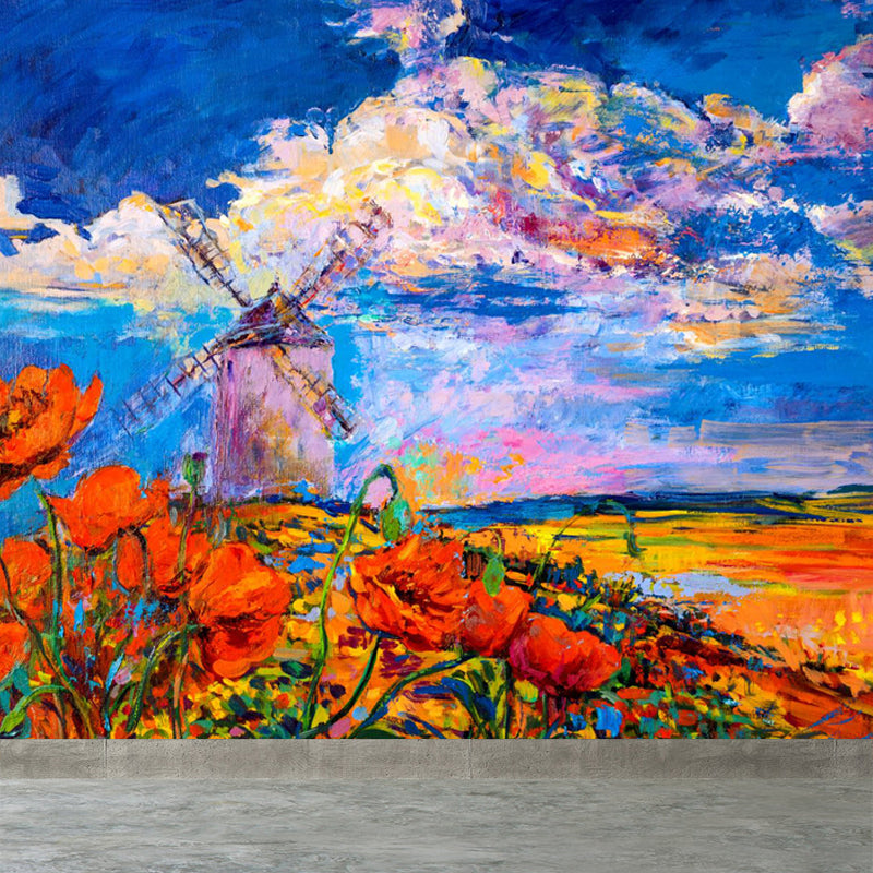 Frendorf | Natuurlijke landschapsmuurdecoratie Klassieke decoratieve woonkamer wandkunst, aangepaste maat beschikbaar