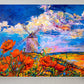Frendorf | Natuurlijke landschapsmuurdecoratie Klassieke decoratieve woonkamer wandkunst, aangepaste maat beschikbaar