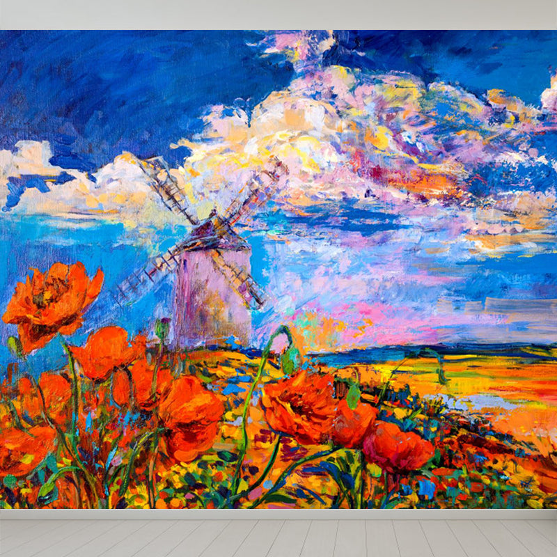 Frendorf | Natuurlijke landschapsmuurdecoratie Klassieke decoratieve woonkamer wandkunst, aangepaste maat beschikbaar